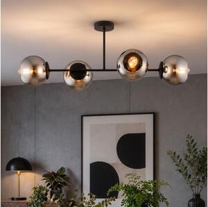 BRILAGI - Lustru aplicat DIOR 4xE27/60W/230V negru/gri fumuriu