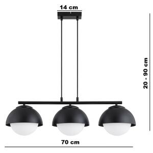 BRILAGI - Candelabru pe cablu COSMO 3xE27/60W/230V negru