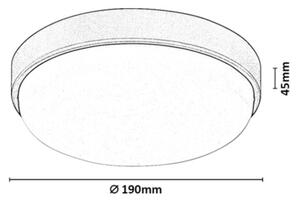 Rabalux 77223 - plafonieră LED de exterior HORT2 LED/14W/230V IP54 neagră