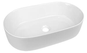 Mereo, Lavoar de blat Mereo fără preaplin, 530x315x135 mm, rotund, ceramic - pentru livrare pe palet, MER-UC533214O