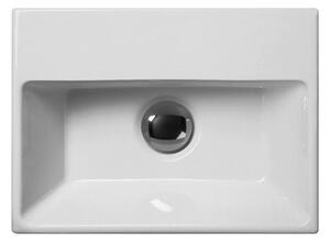 GSI GSI, lavoar ceramic NORM 35x26cm, fără orificiu, alb ExtraGlaze, 8650011