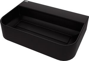 Deante Arnika, lavoar blat granit 605x405x135 mm, negru mat, DEA-CQA_NU6S