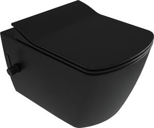 Deante Blur, vas de toaletă cu funcție de bideu 525x372x349 mm, negru mat, DEA-CDZ_NWPW