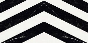 Gresie / Faianță porțelanată Zebra Black High Glossy rectificată 60x120 cm