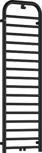 Deante Silia, calorifer baie 500x1570 mm, 586W, negru mat, DEA-AGI_NG51