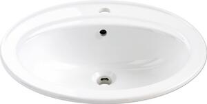 Form & style Lavoar oval încastrabil Medita Ø 56 cm alb