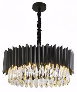 Toolight Toolight, lampă de tavan din cristal 8xE14, APP1657-8CP, neagră, OSW-04062