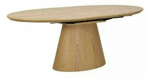 Masă extensibilă MAROCCO, stejar, furnir/MDF, 160–200x100x75 cm