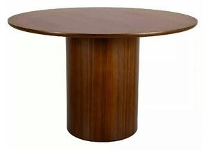 Masă RONDO, nuc, furnir/MDF, Ø120x76 cm