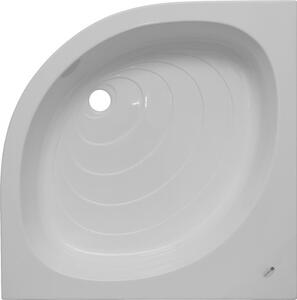 Cădiță de duș semirotundă Belform Elipse 90x90x28 cm acril alb 27CB1037
