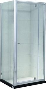 Cabină de duș dreptunghiulară Belform Clear 90x70 cm, ușă batantă, sticlă securizată 6 mm, tratament nanoglass