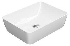 GSI GSI, chiuveta SAND ceramica blat 50x38 cm, alb ExtraGlaze, 903711