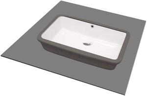 Deante Temisto, chiuveta ceramica incastrata 500x300x173 mm, alb lucios, DEA-CDT_6U5U