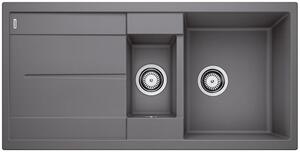 Blanco Metra 6 S, chiuvetă silgranit 1000x500x190 mm, 1,5 camere, rocă gri, BLA-518878