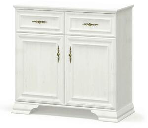 Comoda pin alb anderson IRYS, PAL laminat, 93x39x89 cm