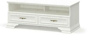 Comoda TV clasica IRYS, pin alb anderson, PAL laminat, 121x51x47 cm