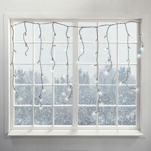 Retlux RXL 297 șir luminos țurțuri de gheață pentru fereastră, terasă, 120 LED 2.4+5m, alb rece