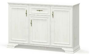 Comoda pin alb anderson IRYS, PAL laminat, 138x39x89 cm