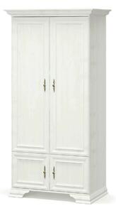 Dulap pin alb anderson IRYS, PAL laminat, cu 4 usi, 101x62x198 cm
