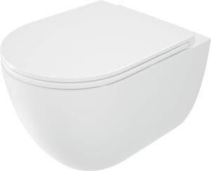 Deante Vas rotund, suspendat pentru WC Rimless 515x362x366 mm, alb lucios, DEA-CGRD6ZPW