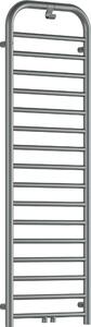Deante Silia, calorifer baie 500x1570 mm, 586W, otel periat, DEA-AGI_FG51
