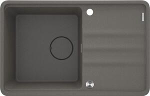 Deante Momi, chiuveta granit cu 1 camera 780x500x230 mm, antracit metalic, DEA-ZKM_T113