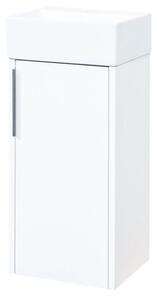 Mereo Mereo, Vigo, dulap baie cu chiuveta ceramica, 33 cm, alb, stejar, MER-CN350