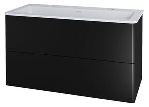 Mereo Mereo, Siena, dulap de baie din marmură turnată 101 cm, pentru 2 robinete, MER-CN442M2