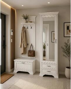 Mobila hol clasica TIFFANY II-3, grej, PAL laminat, 3 piese