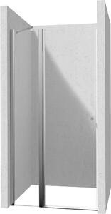 Deante Kerria Plus, usa de dus cu balamale 1 canat 120x200 cm, sticla transparenta 6 mm, profil cromat, DEA-KTSU045P