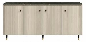 Comoda SIERRA SR8, casmir/negru, PAL laminat, 185x39x86 cm