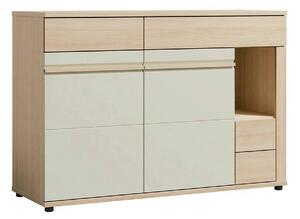 Comoda OSLO OS12, stejar riva/casmir, PAL laminat, 130x44x90 cm