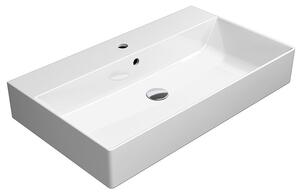 GSI GSI, chiuveta ceramica KUBE X 80x47 cm, alb ExtraGlaze, 9422111