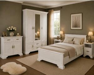 Mobilier de dormitor IRYS, pin alb anderson, PAL laminat, 5 piese