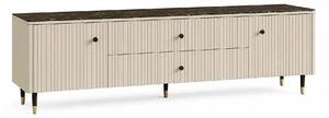 Comoda tv sufragerie SIERRA SR4, casmir/negru, PAL laminat, 185x39x59