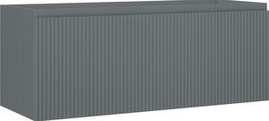Mexen Rivel, mobilier baie 120 cm, 1 sertar, canelat, grafit mat, 91A20-12047-1-BF66