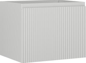 Mexen Rivel, mobilier baie 60 cm, 1 sertar, canelat, gri mat, 91A20-06047-1-BF62