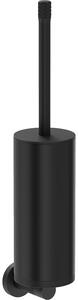 Mexen Triv, perie de toaletă de perete, negru mat, 70A33071-70B