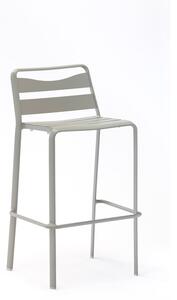 Set 2 scaune de bar de grădină din aluminiu Ezeis Spring, taupe