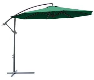Outsunny Umbrela laterala din metal, verde, 3m | AOSOM RO