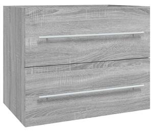 Dulap de chiuvetă, sonoma gri, 60x38,5x48 cm, lemn prelucrat