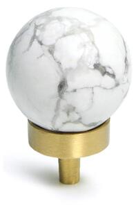 Buton mobila White Marble 30x40 mm, alama
