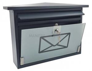 ROBIN cutie poștală antracit + sticlă