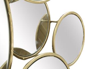 Oglinda decorativa din metal Glam Multi Auriu, l81xH73 cm