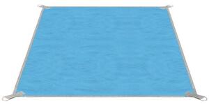 Patura plaja, anti-nisip, poliester, albastru, 200x200 cm, Springos