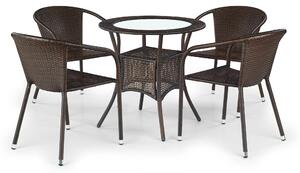 Scaun maro inchis de gradina Midas, 57X57X78 CM