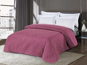 Cuvertura de pat roz inchis cu model STONE Dimensiune: 170 x 210 cm
