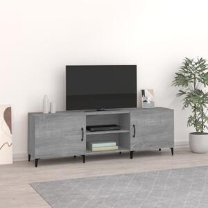 Comodă TV, gri sonoma, 150x30x50 cm, lemn prelucrat