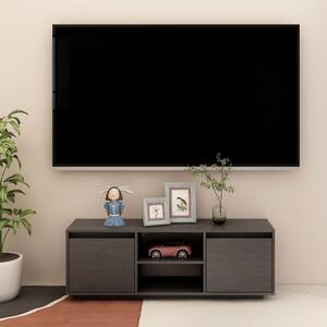 Comodă TV, gri, 110x30x40 cm, lemn masiv de pin