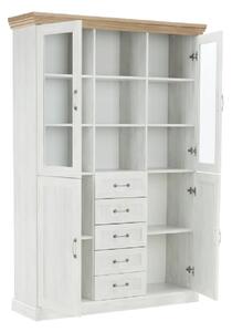 Vitrina living ROYAL W2D, PAL melaminat, pin nordic/stejar salbatic, 1